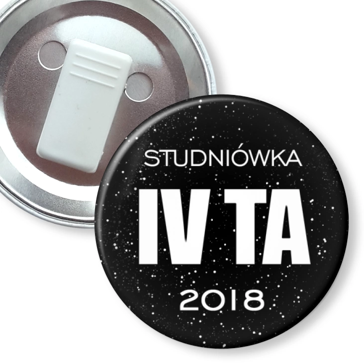 przypinka z żabką Studniówka 2018