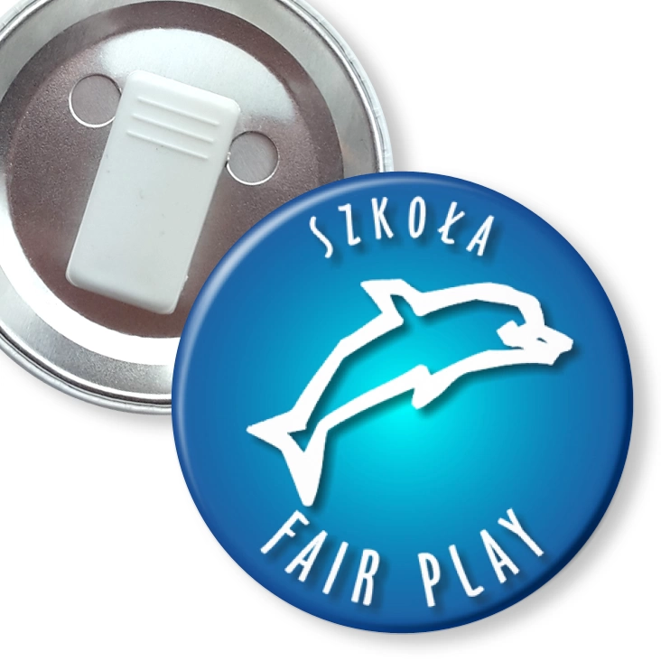 przypinka z żabką Szkoła Fair Play