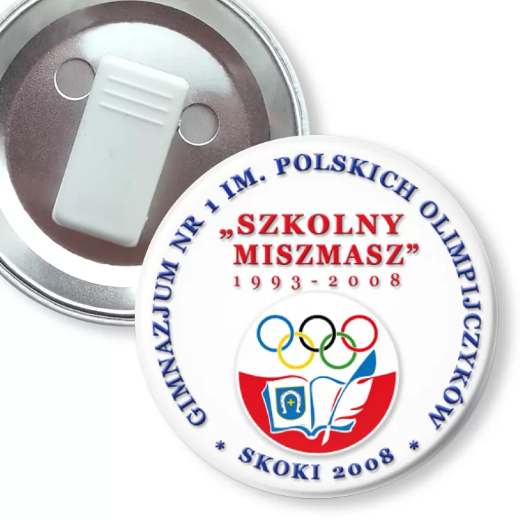 przypinka z żabką Szkolny Miszmasz