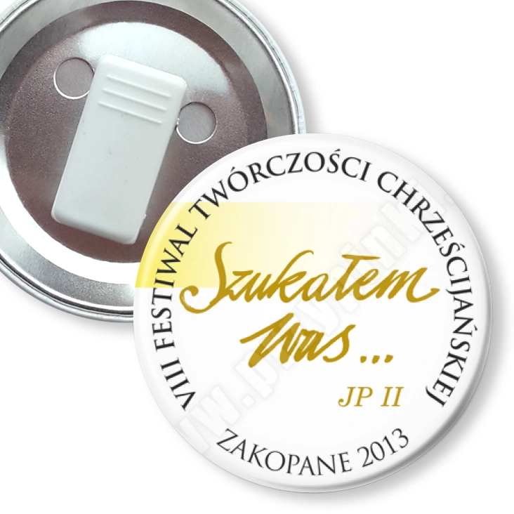 przypinka z żabką VIII Festiwal Twórczości Chrześcijańskiej - Zakopane 2013