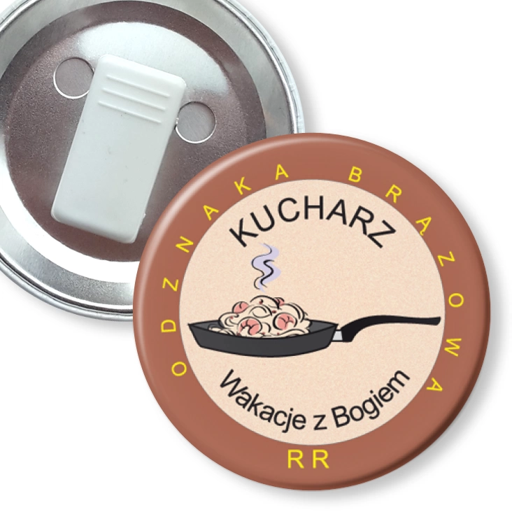przypinka z żabką Wakacje z Bogiem - Kucharz