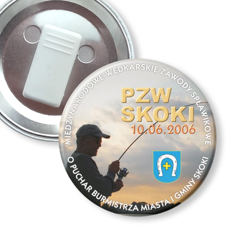 przypinka z żabką Wędkarskie Zawody Spławikowe 2006