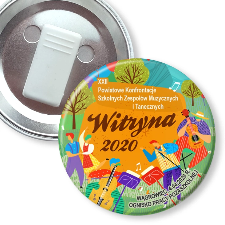przypinka z żabką Witryna 2020