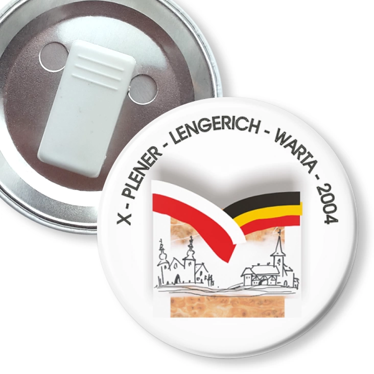 przypinka z żabką X - PLENER - LENGERICH - WARTA - 2004