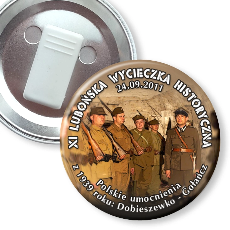 przypinka z żabką XI Lubońska Wycieczka Historyczna