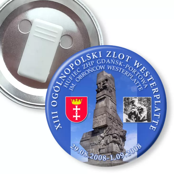 przypinka z żabką XIII Ogólnopolski Zlot Westerplatte