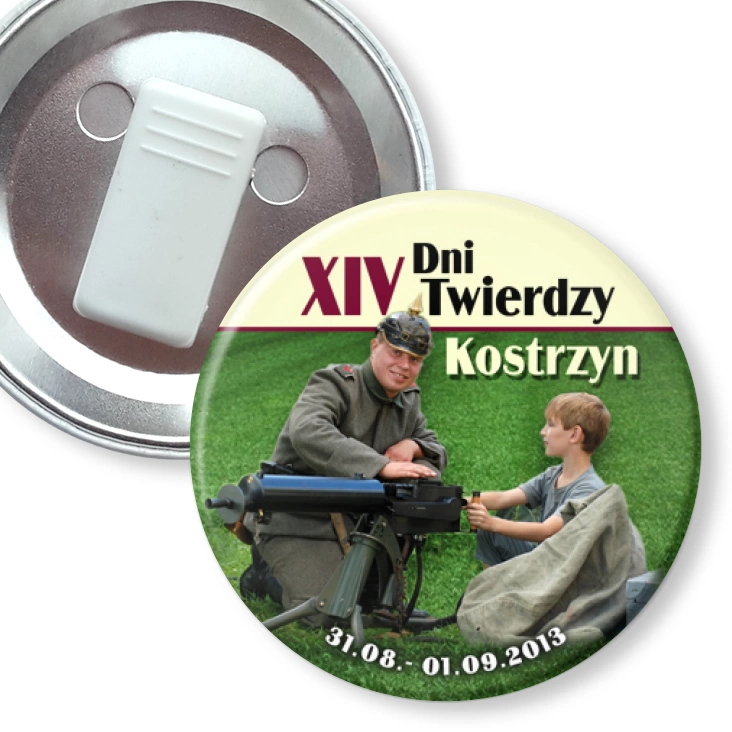 przypinka z żabką XIV Dni Twierdzy Kostrzyn