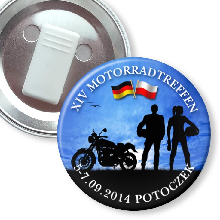przypinka z żabką XIV Motorrad Treffen