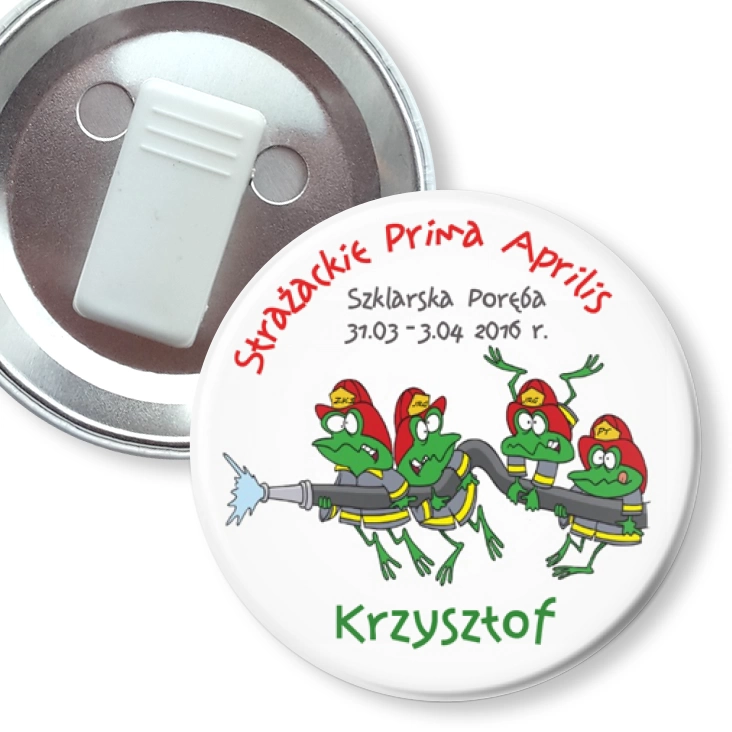 przypinka z żabką Żaby