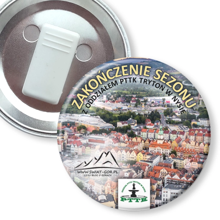 przypinka z żabką Zakończenie sezonu PTTK Nysa