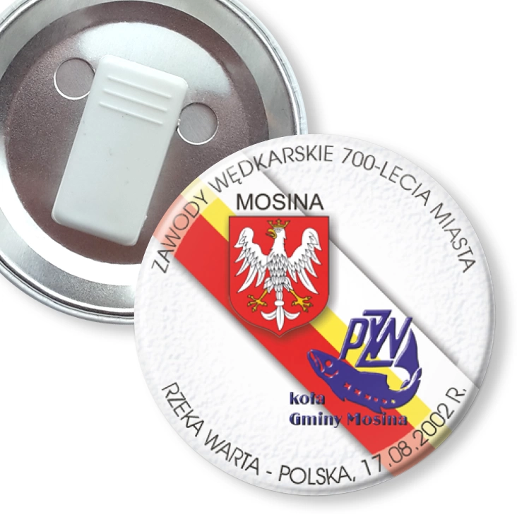 przypinka z żabką Zawody Wędkarskie 700-lecia Miasta