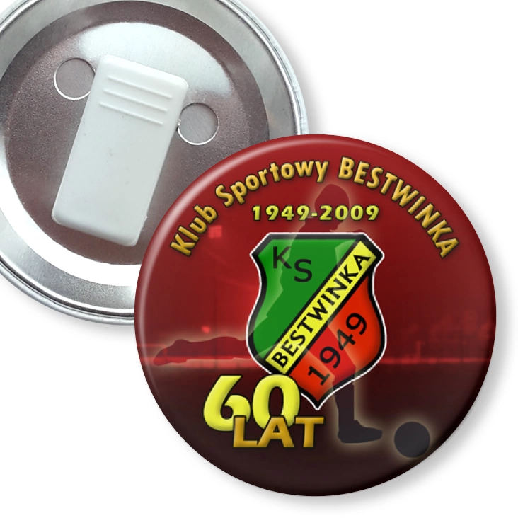 przypinka z żabką Bestwinka