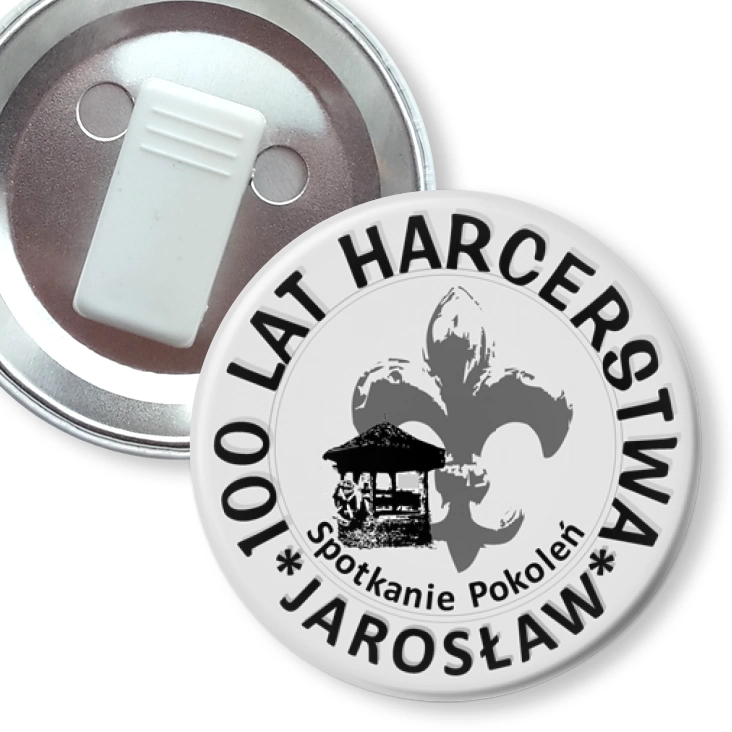 przypinka z żabką 100 lat Harcerstwa - Jarosław