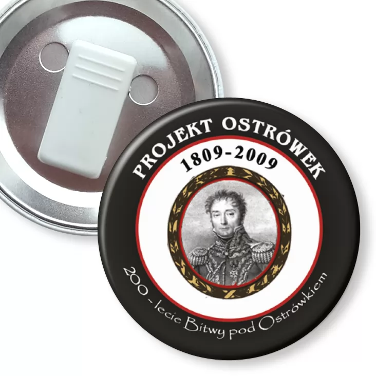 przypinka z żabką 200-lecie Bitwy pod Ostrówkiem