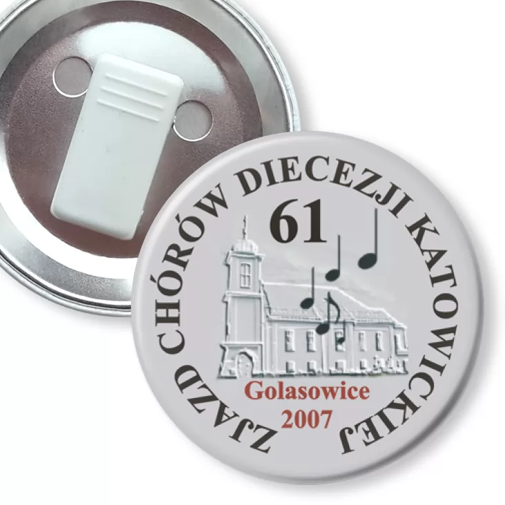 przypinka z żabką 61 Zjazd Chórów Diecezji Katowickiej