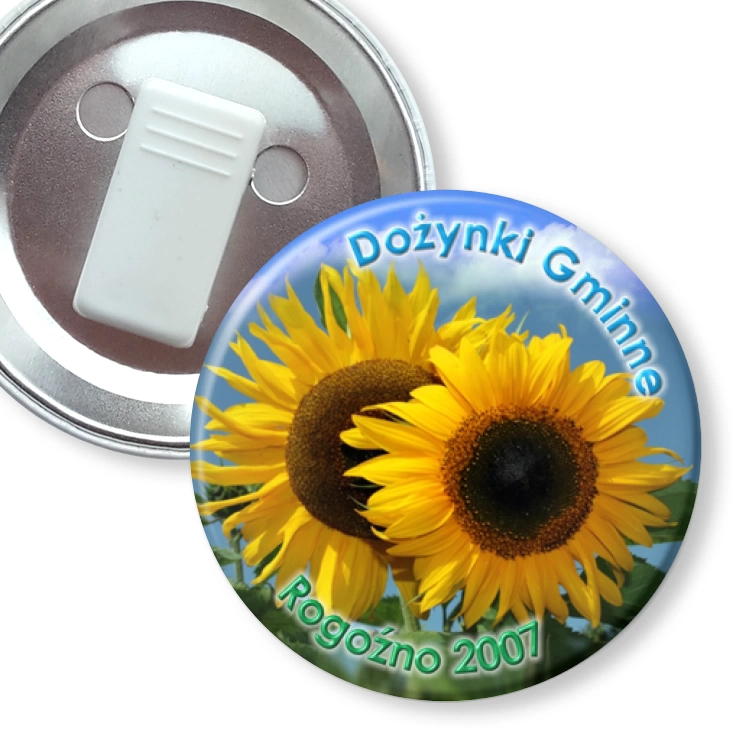 przypinka z żabką Dożynki Gminne - Rogoźno 2007