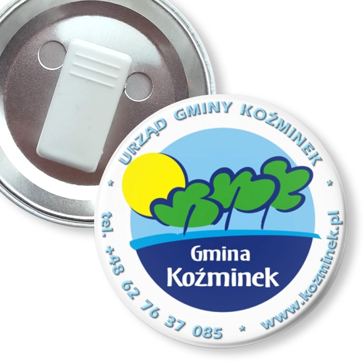 przypinka z żabką Gmina Koźminek