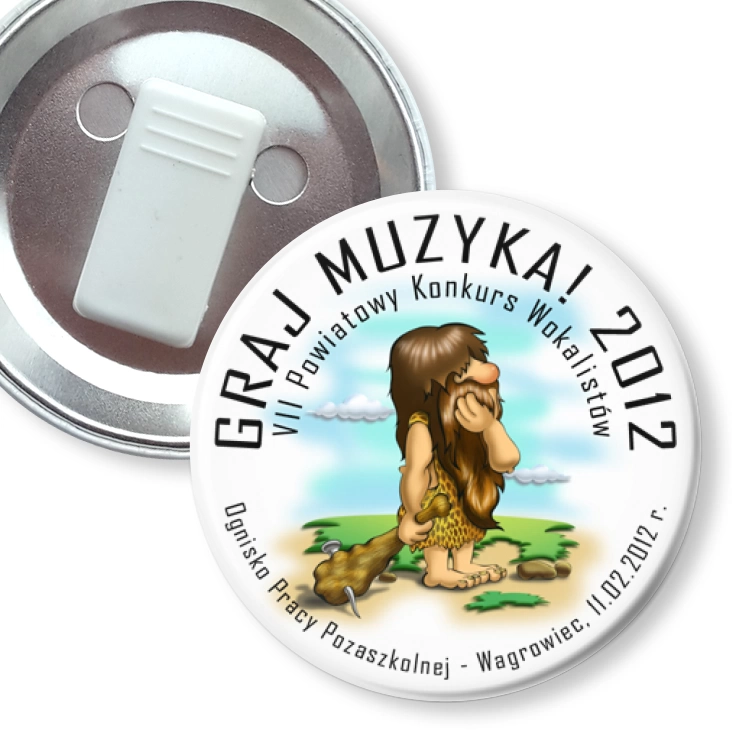 przypinka z żabką Graj Muzyka! 2012
