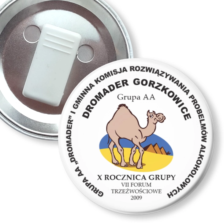 przypinka z żabką Grupa AA DROMADER