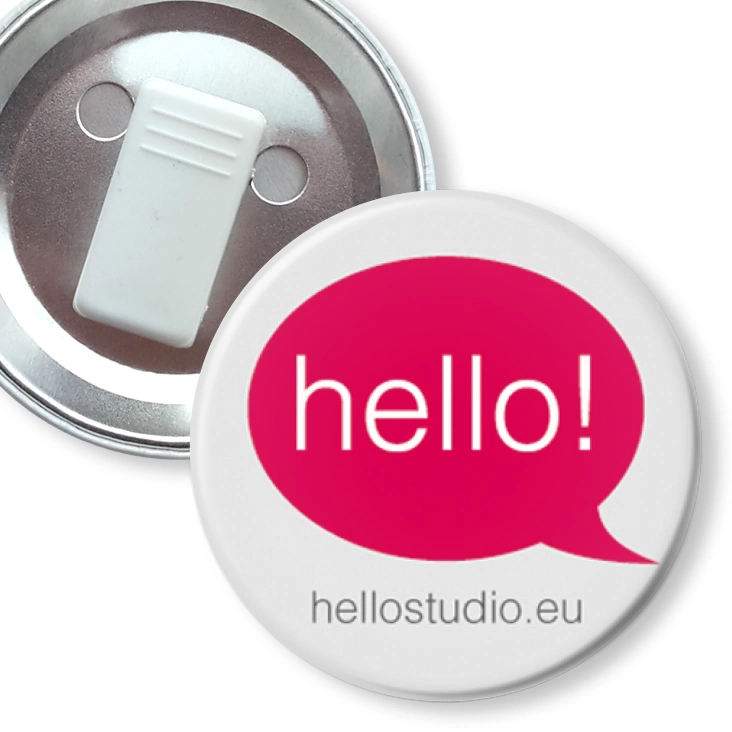 przypinka z żabką Hello! studio