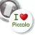 Przypinka z żabką I love Piccolo