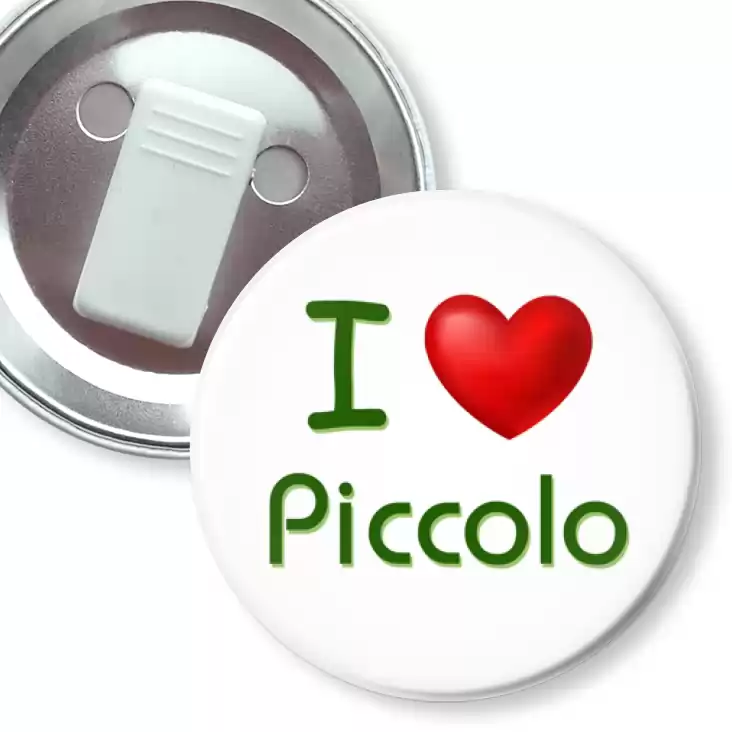 przypinka z żabką I love Piccolo