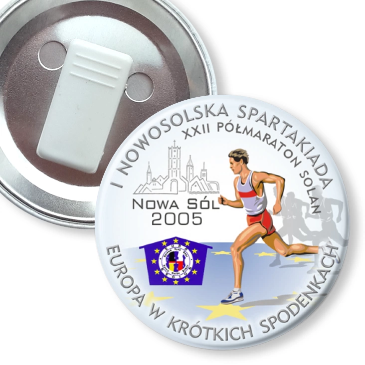 przypinka z żabką I Nowosolska Spartakiada