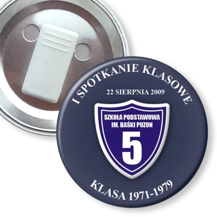 przypinka z żabką I spotkanie klasowe - SP im. Baśki Puzon