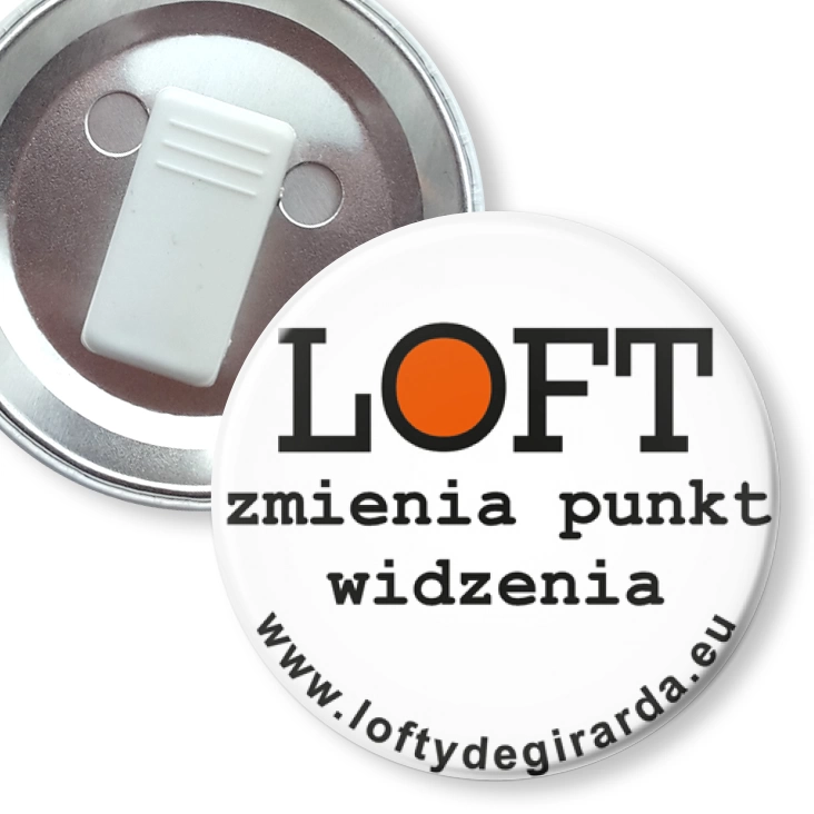 przypinka z żabką LOFT - zmień punkt widzenia