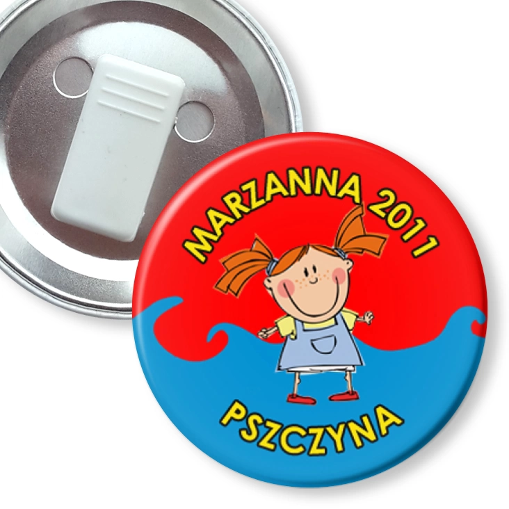przypinka z żabką Marzanna 2011
