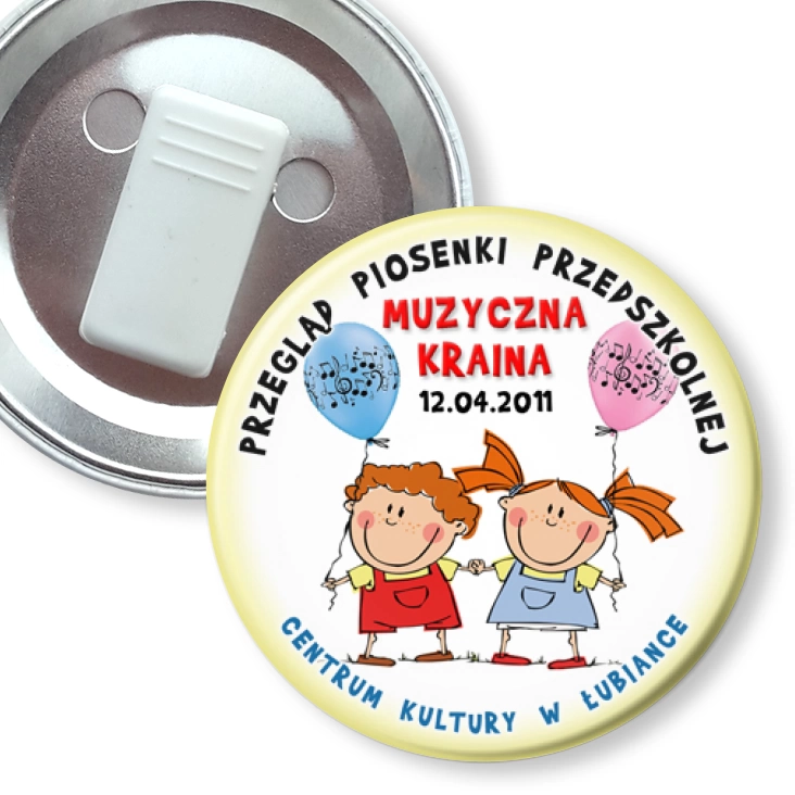 przypinka z żabką Muzyczna Kraina 2011