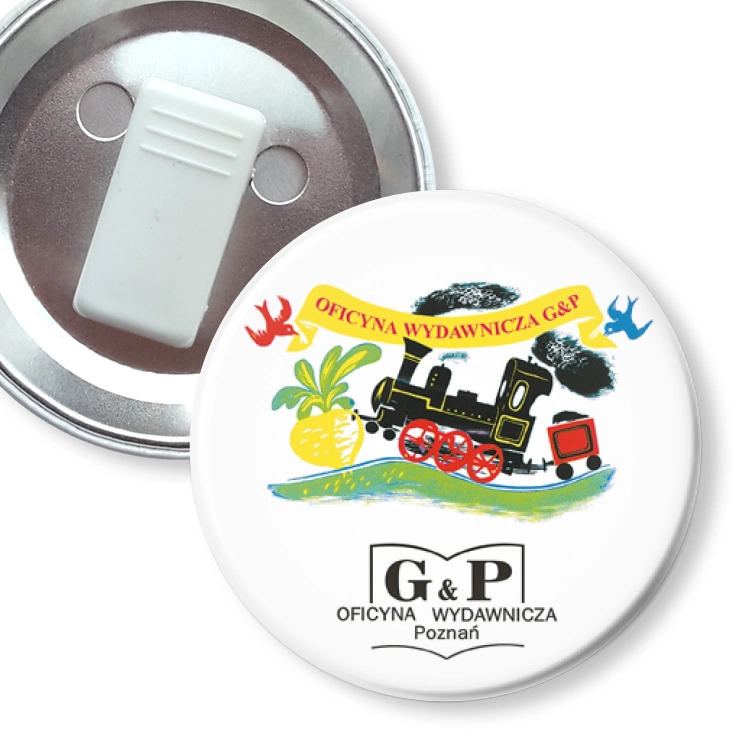 przypinka z żabką Oficyna Wydawnicza G&P