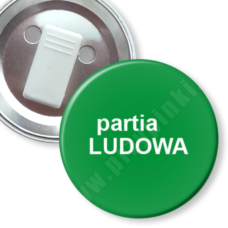 przypinka z żabką Partia ludowa