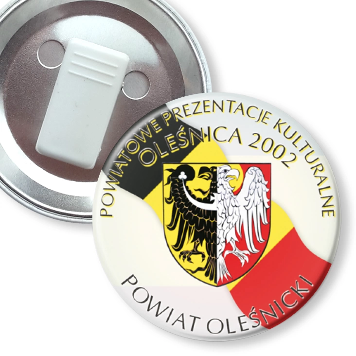 przypinka z żabką Powiatowe Prezentacje Kulturowe 2002