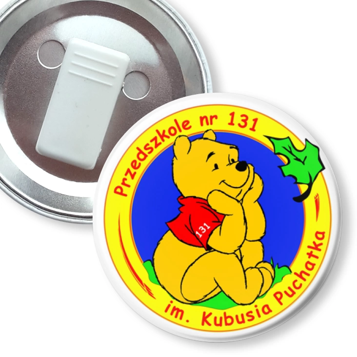 przypinka z żabką Przedszkole nr 131