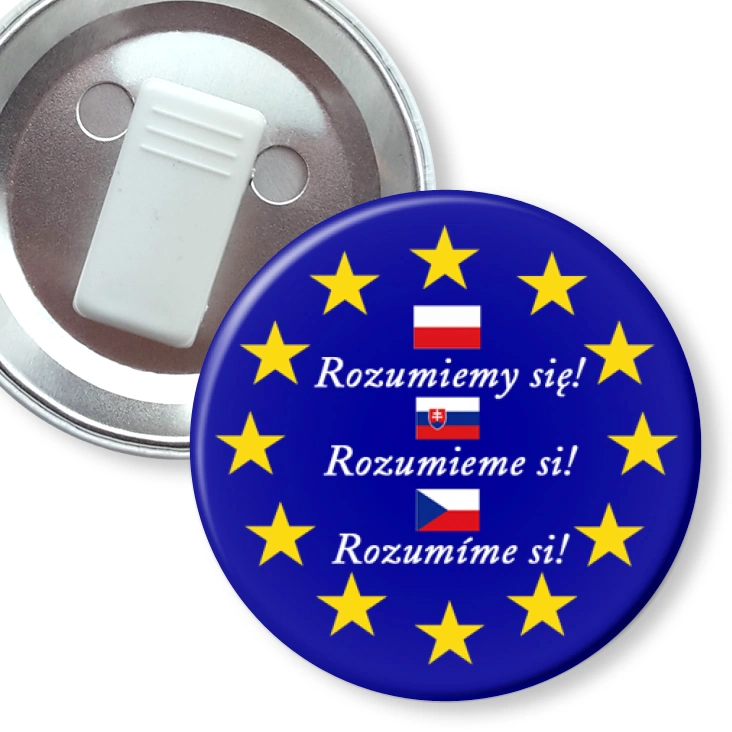 przypinka z żabką Rozumiemy się