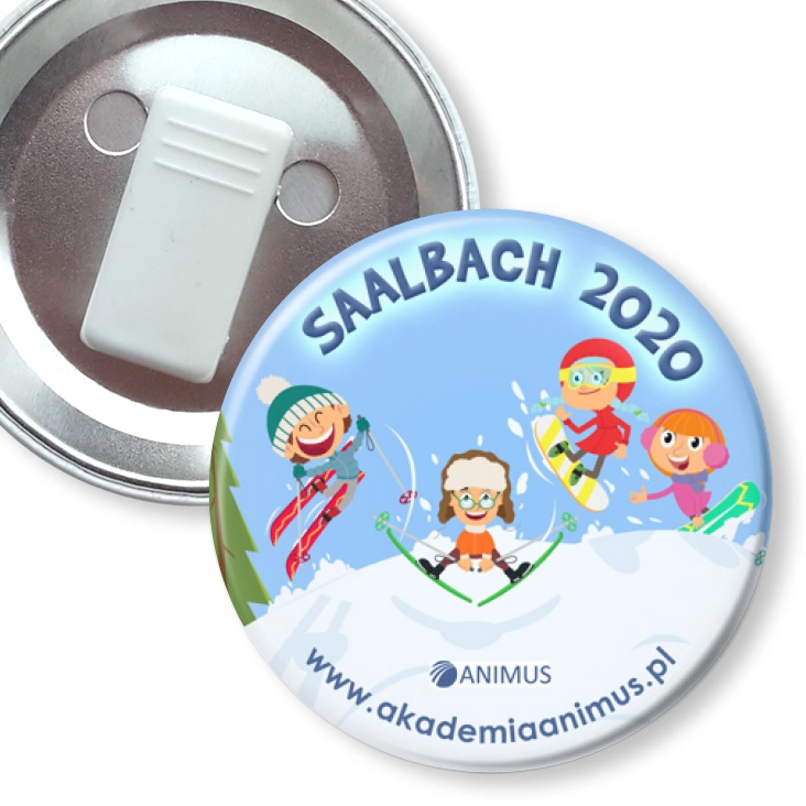 przypinka z żabką SAALBACH 2020