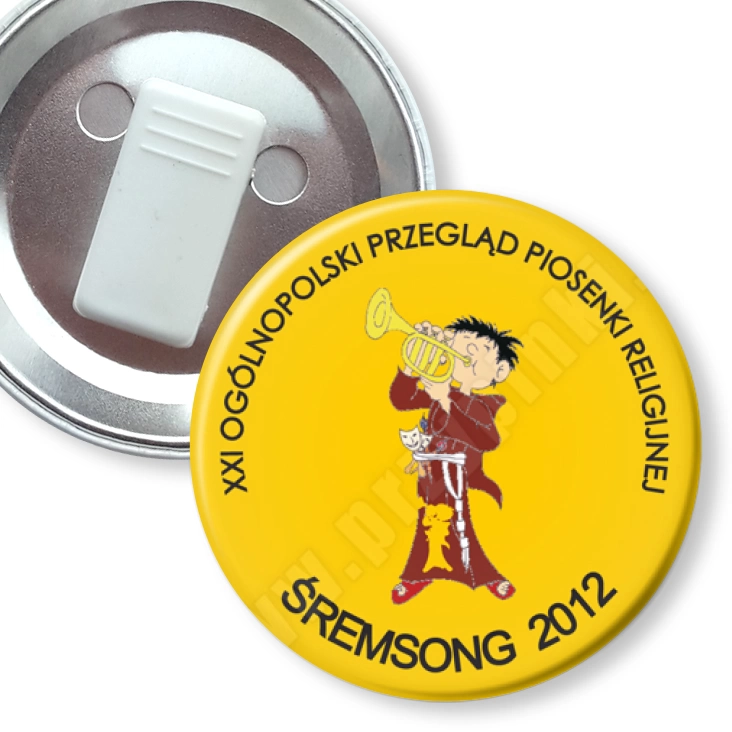 przypinka z żabką Śremsong 2012