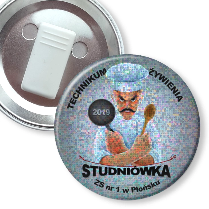 przypinka z żabką Studniówka 2019