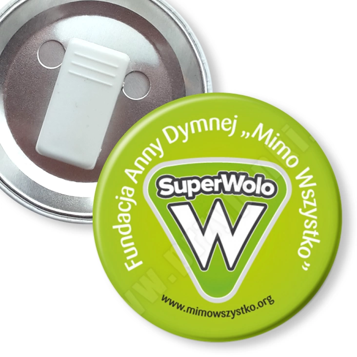 przypinka z żabką SuperWolo