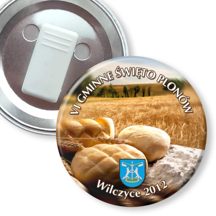 przypinka z żabką VI Gminne Święto Plonów