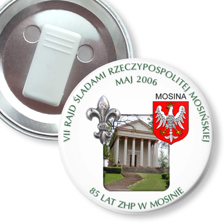 przypinka z żabką VII Śladami Historii Rzeczypospolitej Mosińskiej