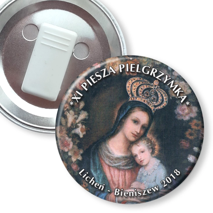 przypinka z żabką XI Piesza pielgrzymka