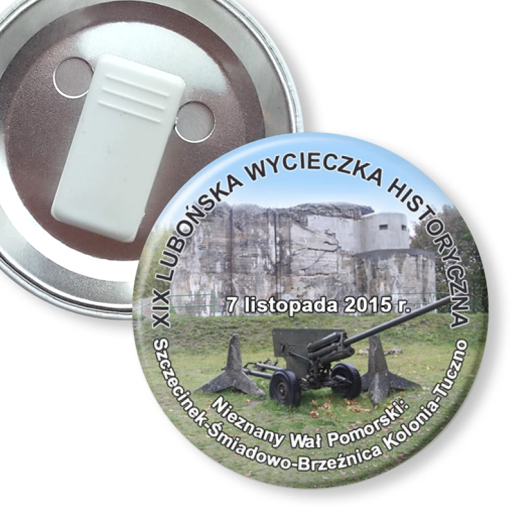 przypinka z żabką XIX Lubońska Wycieczka Historyczna