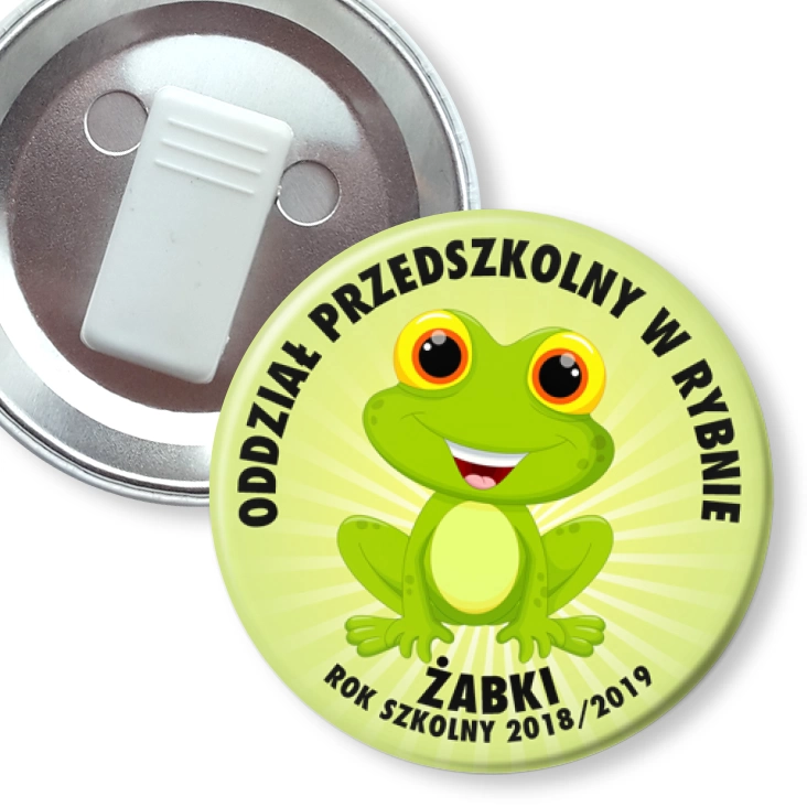przypinka z żabką Żabki