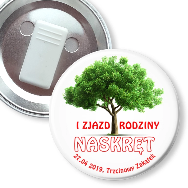 przypinka z żabką Zjazd rodziny Naskręt