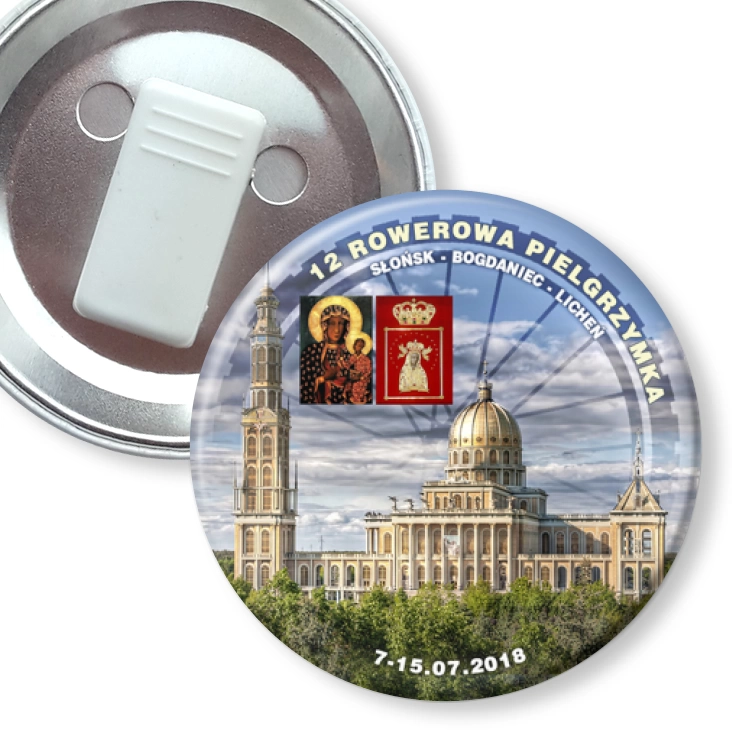 przypinka z żabką 12 Rowerowa Pielgrzymka