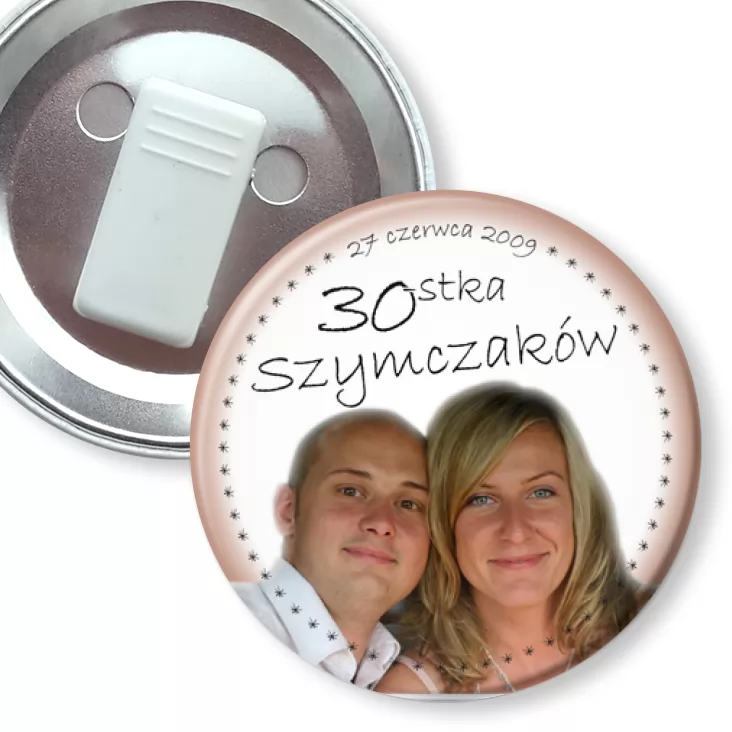 przypinka z żabką 30-stka Szymczaków