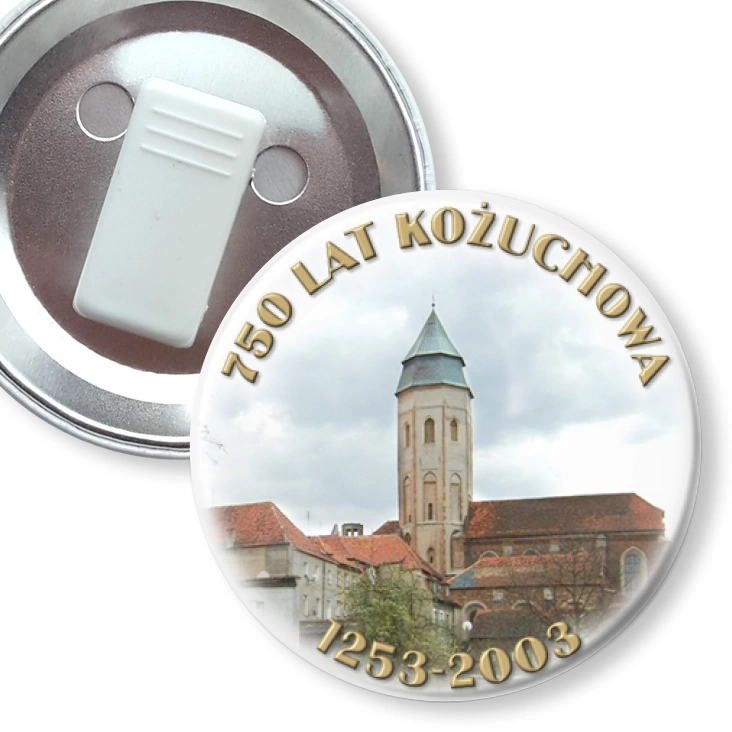 przypinka z żabką 750 lat Kożuchowa