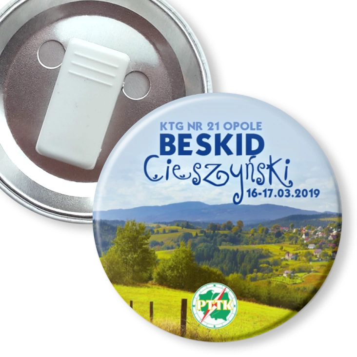 przypinka z żabką Beskid Cieszyński